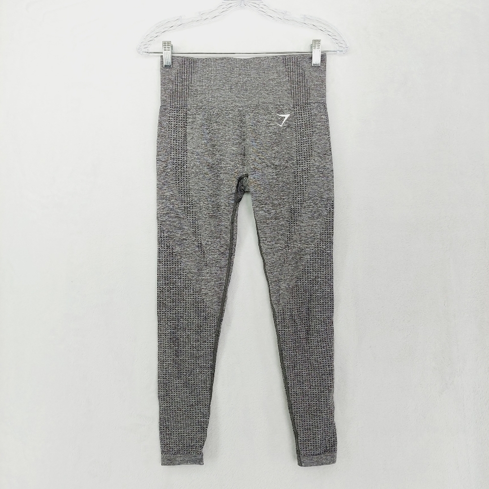 Gymashark Gray Mid Rise Vital Seamless Yoga Leggings 1420